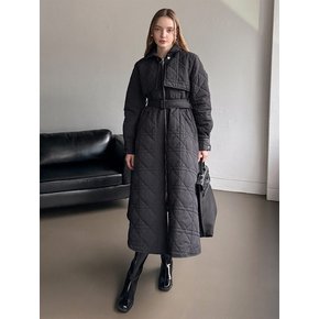 DIA Quilted Zip-up Long Coat_Black VCOAT_024