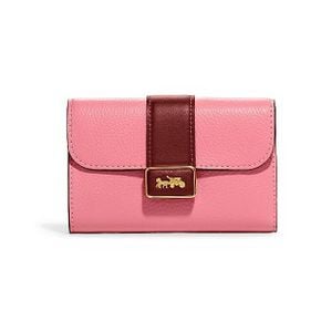 미국 코치 여성지갑 COACH Medium Grace Wallet Shell Pink/Wine 1347123