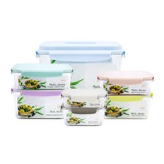 마이리브 BPA FREE 안심소재 반찬통 사각 밀폐용기 모음