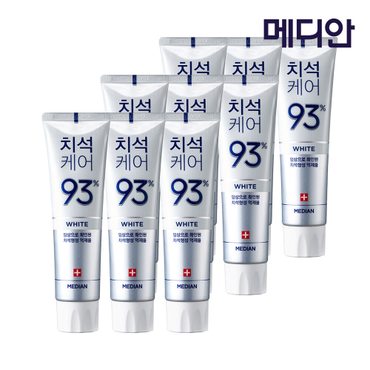 메디안 치석 화이트 치약 120g 3입 3개