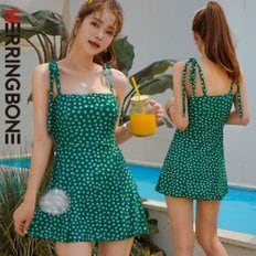원피스수영복 모노키니 비키니 플라워 플레어 체형보정 비치웨어 이너팬츠 수영복 CD203