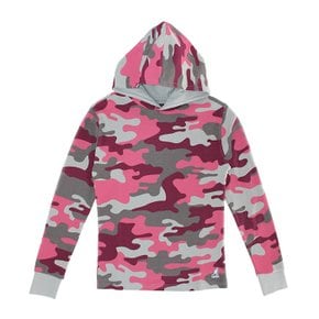 여성 와플 후드티 Pink Camo