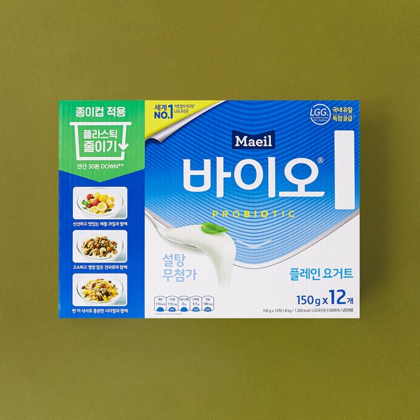 [매일유업] 바이오 플레인 150g X 12입