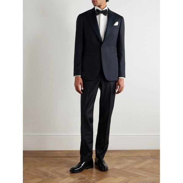 톰 스위니 새틴 트림 울 모헤어 블렌드 턱시도 재킷 46376663162899558