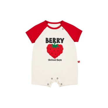 벨리타앤보이즈 레드 빅베리 쇼트 점프수트  BB5EBS03RE