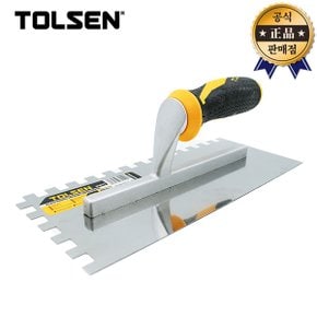 TOLSEN 사각톱니고대 FRP 41017 흙손 280x120mm 미장 시멘트 앙고대