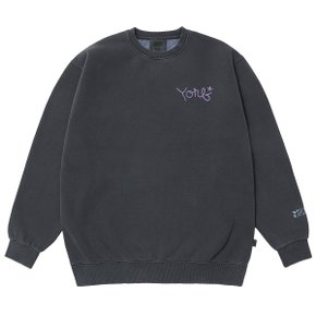 스웨트셔츠 피그먼트 다잉 칠 파스텔 차콜 SWEATSHIRTS PIGMENT DYEING CHILL PASTEL CHARCOAL