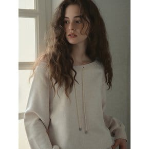 Lace Off-Shoulder Sweatshirt_Oatmeal(OB6TP16)