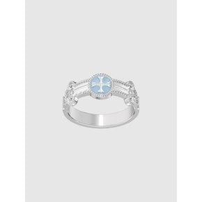 Cross rosary couple ring(women)