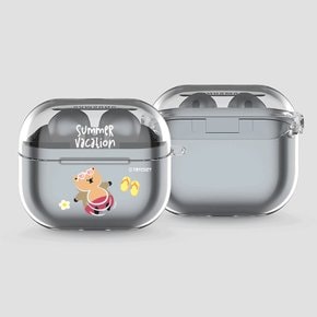 (갤럭시 버즈3/버즈3프로)투명케이스 Galaxy buds3/buds 3pro Clear case 썸머베케이션