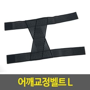 어깨교정벨트 일자어깨 등어깨벨트 탄력밴드 등보호 L