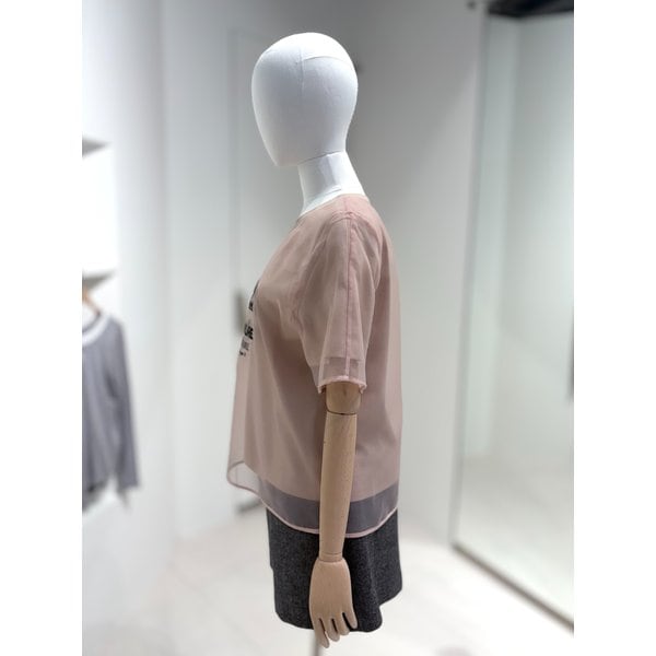 [부산점] 프린트 시스루 티셔츠 D243MSC018