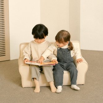 루나스토리 브레드 유아 소파 2인용 돌 아기 어린이 의자 쇼파 선물 아이방꾸미기 식빵소파