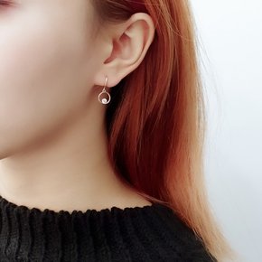 14k 서클 원터치 귀걸이 OPNIE2037-1