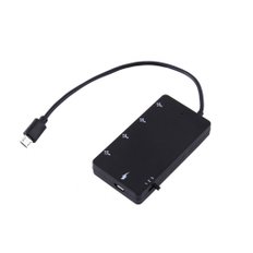 Richer-R 4 USB USB2.0 OTG 포트 마이크로 허브 확장 어댑터, 스마트폰 및 태블릿용 충전