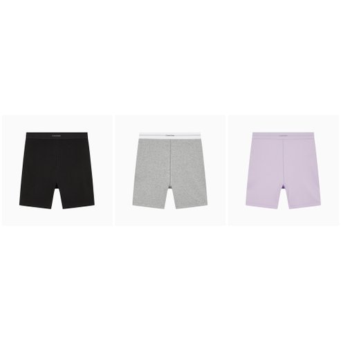 Calvin Klein Underwear 25SS 코튼 스트레치 립 리브드 바이커 쇼츠 3종 택1(QS7216-UB1/P7A/QX6)