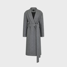 Shawl Collar Felt Coat