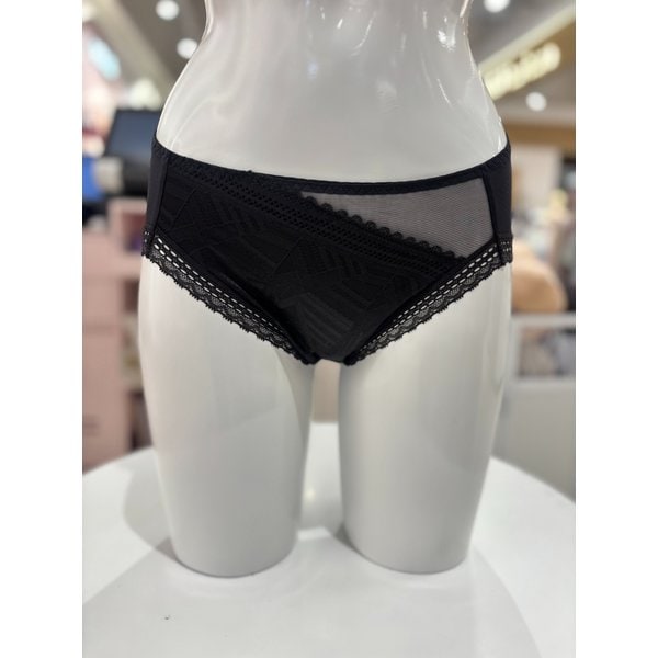 [여주점] 와코루 스트레치 레이스 백레이스 여성 삼각 팬티 [WPT1954A] BK