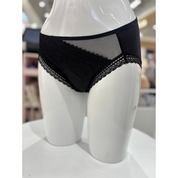 [여주점] 와코루 스트레치 레이스 백레이스 여성 삼각 팬티 [WPT1954A] BK