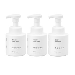 생활공작소 핸드워시 용기250ml(파우더향) *3EA