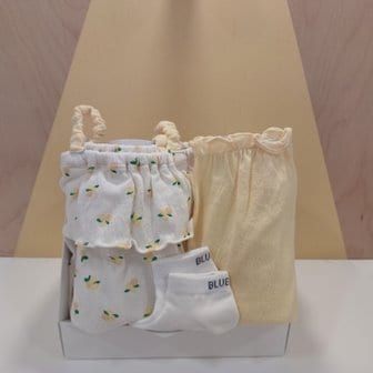 블루독베이비 IV)레몬 민소매 상하,양말 선물세트(45370-672-15+45170-45314-810-11)