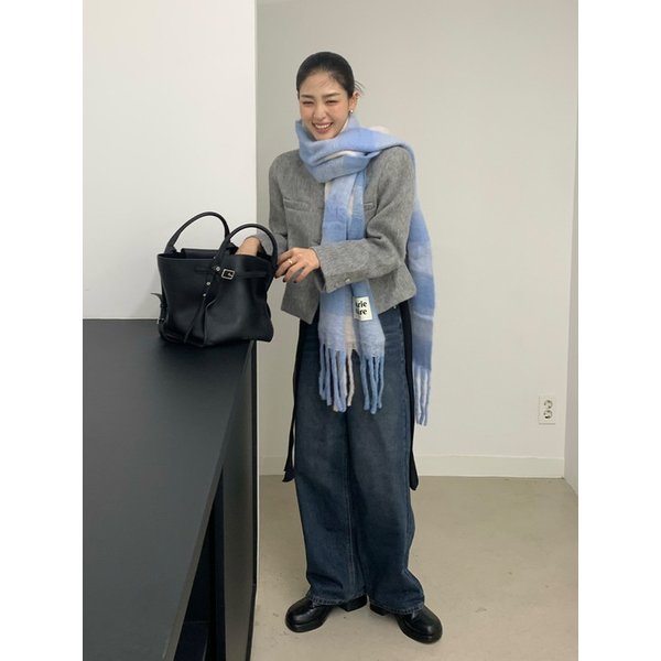 헤어리 트위드 자켓(MAFDJK07NGY)