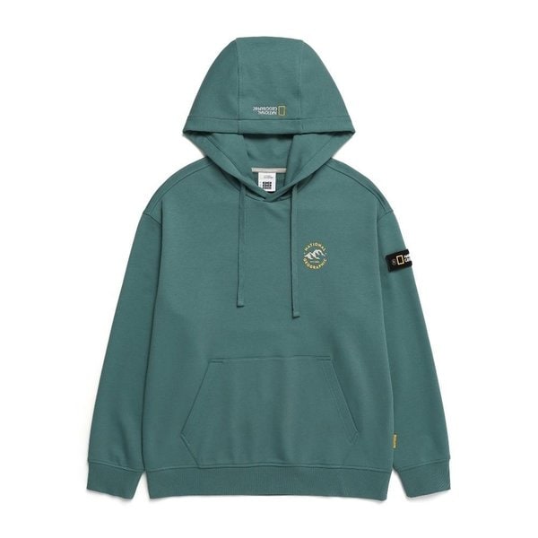 [여주점] N241UHD020 크레이들 마운틴 그래픽 세미오버핏 후드 티셔츠 HAVANA KHAKI