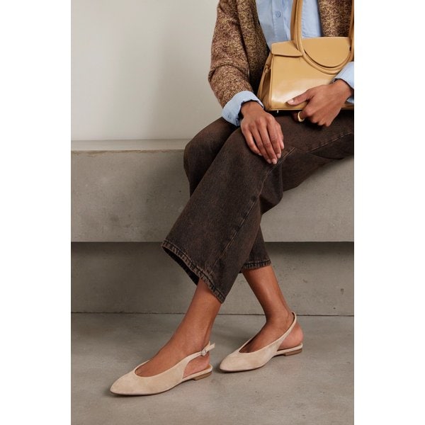 에이디 아멜리아 스웨이드 슬링백 발레리나 플랫 46376663162976803