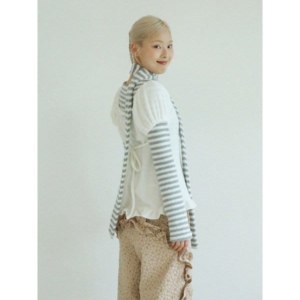 SCARF ROUND T-SHIRT(ST BLUE)