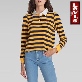 79145-0001 폴로 럭비 스트라이프 티셔츠 옐로