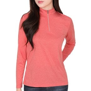 프리티우먼 간절기 여성 기능성 멜란지 긴팔 집업 티셔츠(SI42LT018W)