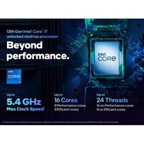 intel 인텔 CPU 13세대 Core i7-13700KF BOX BX8071513700KF  국내 정규 유통품