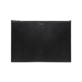 생로랑 [스크래치/불량] [생로랑] 로고 라지 클러치백/블랙/635100 03P0J 1000