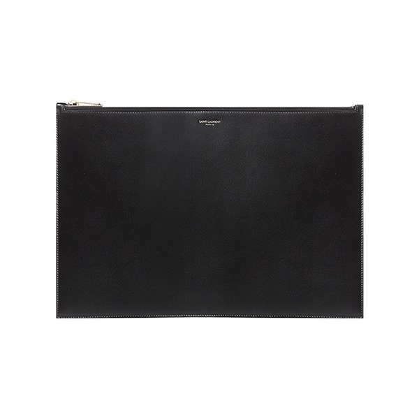 [스크래치/불량] [생로랑] 로고 라지 클러치백/블랙/635100 03P0J 1000