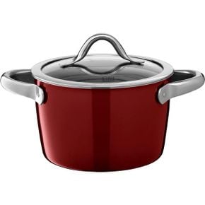 영국 실리트 후라이팬 Silit Vitaliano Rosso Cooking Pot Height 18 cm Glass Lid Stewing 2.7