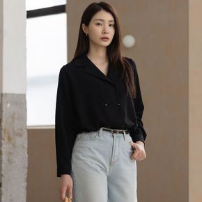 엘린 더블 카라 버튼 블라우스_P440526682