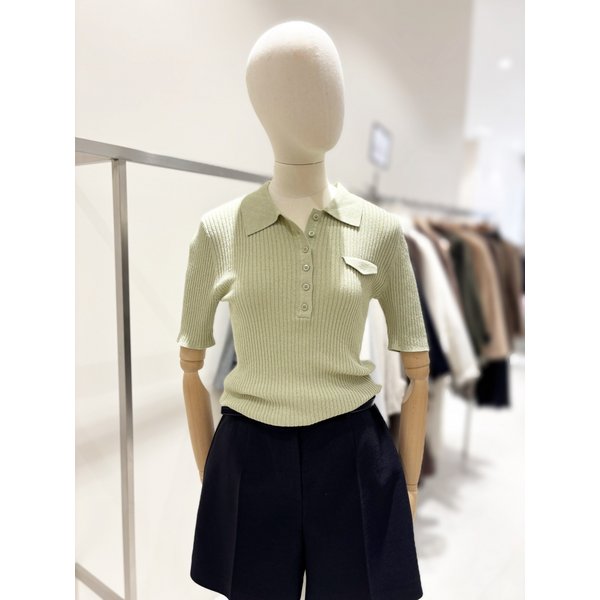 [부산점] 골지카라 반팔 니트 (NJK6MP496)