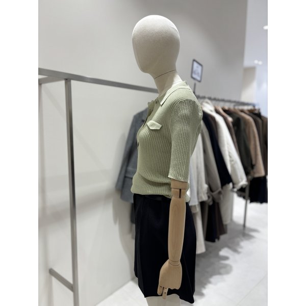 [부산점] 골지카라 반팔 니트 (NJK6MP496)