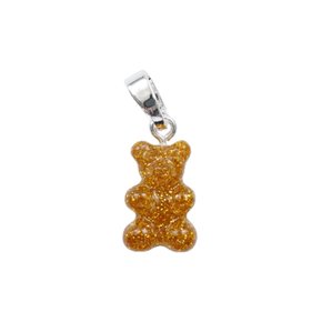 크리스탈 헤이즈 Nostalgia Bear Pendant - 24K-Silver