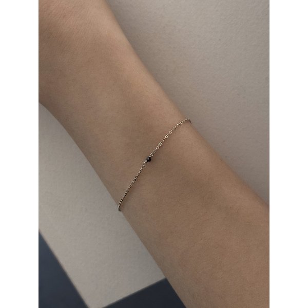 14k Black diamond bracelet