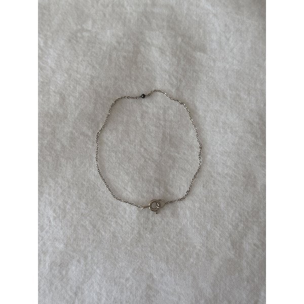 14k Black diamond bracelet