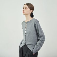 Open Hook cardigan (Melange Gray)