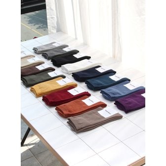 슈퍼베이직 1520 남녀공용 무지 양말 5켤레 (20색상)