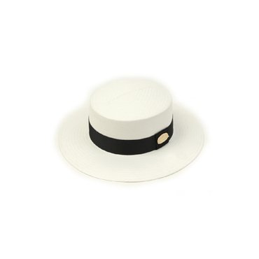 유니버셜케미스트리 White Flat Long Panama Hat GD