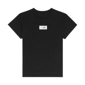 MM6 Maison Margiela (W) MM6 메종 마르지엘라 누메릭 코튼 저지 티셔츠 블랙