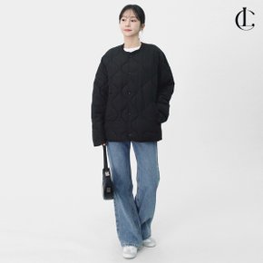 여성 웰론 웨이브 누빔 퀼팅 깔깔이 경량 패딩 자켓 LHZ022
