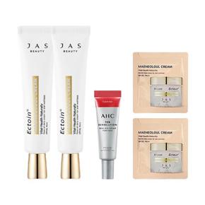 [쟈스] 엑토인 맨얼굴 크림 30ml x2 + AHC 퍼밍 아이크림 7ml + 샘플 2매 (S11272165)