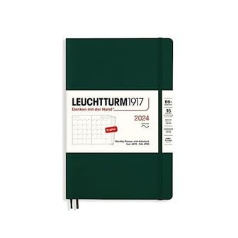  독일 불렛저널 로이텀 다이어리 위클리 노트 LEUCHTTURM1917 367573 Monthly Planner with Noteb