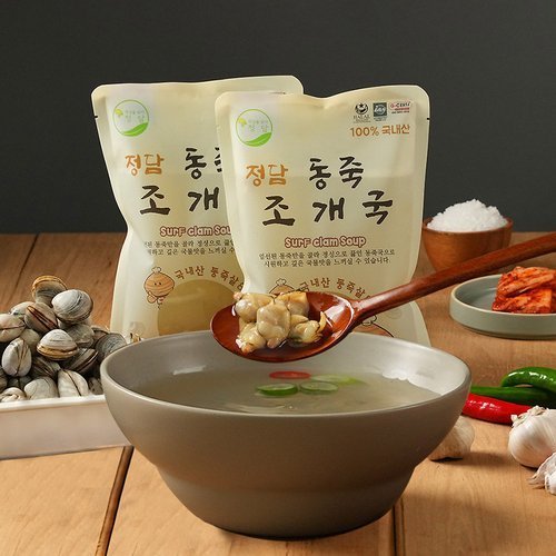 시원하고 깊은 국내산 동죽 조개탕 500g x 20팩