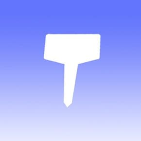 //원예자재//이름표-라벨 T자 소형 10개